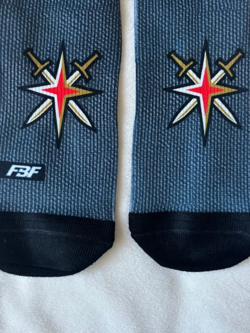 Vegas Golden Knights Socks VGK Hockey NHL FBF Originals Gray Men L 10-13 NWT